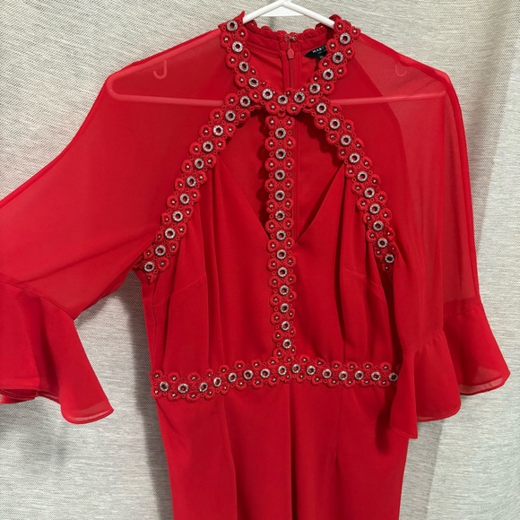 GUESS BY MARCIANO EMBELLISHED CUTOUT MINI DRESS - Picture 8 of 14